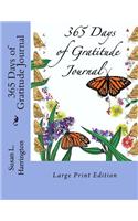 365 Days of Gratitude Journal LP: Large Print Edition