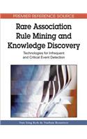 Rare Association Rule Mining and Knowledge Discovery: Technologies for Infrequent and Critical Event Detection