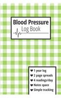 Blood Pressure Log Book