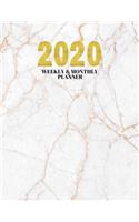 2020 Weekly & Monthly Planner: Planner And Journal Organizer 2020 - Planner Calendar 2054