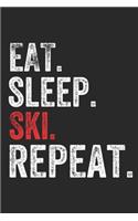 Eat Sleep Ski Repeat Sports Notebook Gift