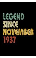 Legend Since November 1937