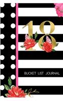 18 Bucket List Journal