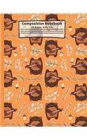 Bears Composition Notebook: Bear Gifts: Paperback Blank Wide Ruled Lined Paper Journal for School: 8.5" x 11"
