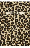 Brookelynn: Personalized Notebook - Leopard Print Notebook (Animal Pattern). Blank College Ruled (Lined) Journal for Notes, Journaling, Diary Writing. Wildlife 