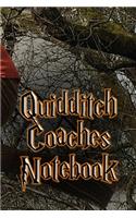 Quidditch Coaches Notebook and Journal: Gameplan templates with pitch outline.