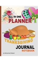 Thanksgiving Journal Notebook -All in One Planner