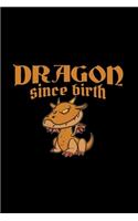 Dragon since birth: 6x9 Dragon - blank with numbers paper - notebook - notes