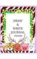 Draw & Write Journal for Kids: Ages 4-8 Childhood Learning, Preschool Activity Book 100 Pages Size 8.5x11 Inch