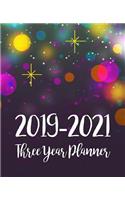 2019-2021 Three Year Planner: Monthly Schedule Organizer - Agenda Planner For The Next Three Years, 36 Months Calendar January 2019 - December 2021 Happy Light Design