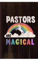 Pastors Are Magical Journal Notebook: Blank Lined Ruled for Writing 6x9 110 Pages
