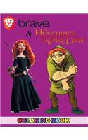 Brave and Hunchback of Notre Dame Coloring Book: 2 in 1 Coloring Book for Kids and Adults, Activity Book, Great Starter Book for Children with Fun, Easy, and Relaxing Coloring Pages