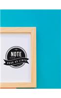 Notebook Lined: Book: Notebook Journal Diary, 120 Lined pages, 8.5" x 11"