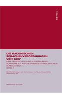 Berthold Sutter: Die Badenischen Sprachenverordnungen Von 1897. Band 1