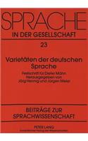 Varietaeten der deutschen Sprache