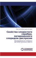 Svoystva Khloristogo Serebra, Legirovannogo Khloridom Disproziya