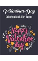 Valentine's Day Coloring Book For Teens