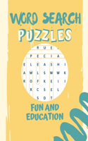 Word search puzzle FUN AND EDUCATION: Kids and Adult Word Search Puzzles