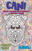 Libri da colorare per alleviare lo stress per le donne - Livello facile - Animali - Cani