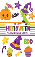 My First Halloween Coloring Book For Toddlers