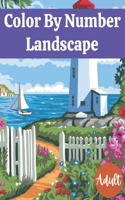 Color By Number Landscape Adult