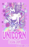 Unicorn Coloring Book For Kids 4-8: 32 Best Quality Design One of the best unicorn items for kids, Unicorn gift, coloring book for children