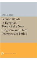 Semitic Words in Egyptian Texts of the New Kingdom and Third Intermediate Period