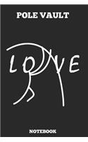 Pole Vault Love Notebook