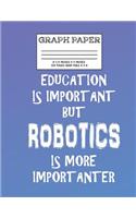 Graph Paper: Notebook Robot Robotics Is Important Club Cute Pattern Cover Graphing Paper Composition Book Cute Pattern Cover Graphing Paper Composition Book