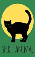 Spirit Animal Journal: Black Cat: A Blank Lined Notebook for the Cat Spirit Animal