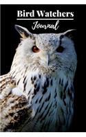 Bird Watchers Journal: Snowy Owl Design, Blank Dot Grid Journal Notebook For Observing And Tracking Bird Species, 100 Beautifully Crafted Pages