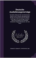 Deutsche Auslieferungsverträge