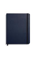 Shinola Journal, HardLinen, Grid, Navy (7x9)