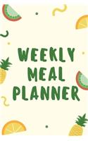 Weekly Meal Planner Fresh fruits Pattern