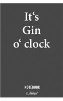 Notizbuch für Gin Trinker & Gin Liebhaber / Alkohol / Drink / Drinks Fans