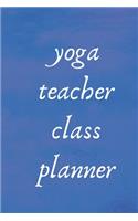 yoga teacher class planner