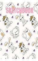 Sketchbook: Cute Animals 6x9 Blank Sketchbook
