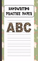 Handwriting Practice Paper ABC: Handwriting Paper For Kids: ABC First writing Blank Dotted Lined Sheets Notebook for K-3 Students,120 pages, 8.5x11 (Magical Christmas Unicorn theme