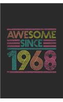 Awesome Since 1968: Graph Paper Notebook / Journal (6" X 9" - 5 Squares per inch - 120 Pages) - Birthday Gift Idea