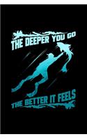 The Deeper You Go The Better It Feels: Weekly Planner 2020 6x9 I I Jan. 2020 - Dec 2020 Organizer I Monthly Calendar I Spearfishing Underwater Fishing Freediving Diver Fishing Dive Log Gi