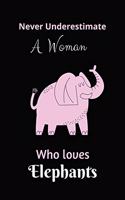 Never Underestimate A Woman Who Loves Elephants