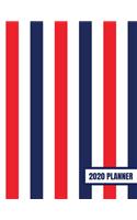 2020 Planner: January 2020 - December 2020, Weekly Calendar Agenda And Daily Schedule - Patriotic American USA Pattern (8.5"x11")