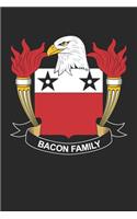 Bacon: Bacon Coat of Arms and Family Crest Notebook Journal (6 x 9 - 100 pages)