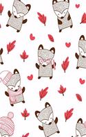 Fox Notebook Dot Grid: Wildlife Animal Bullets Notebook Dotted Paper Sheet Journal Book Doodling Drawing Sketching Journaling Women Girl Men Boy Teen Writing Diary School (3 Fox Notebook Dot Grid)