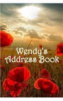 Wendy's Address Book: Bespoke, personalised address book. Contact us if you would like your own image or name on a book