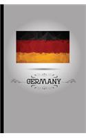 Flag of Germany Journal: 6 x 9" - Notebook, Diary, Doodle, Write, Notes, Sketch Pad, Blank Book