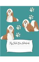 My Shih Tzu Notebook: Cute Dog Breed Composition Notebook Wide Ruled Lined Paper