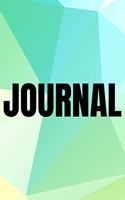 Polygonal Abstract Geometric Background Lined Writing Journal Vol. 11
