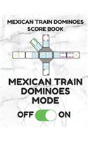 Mexican Train Dominoes Score Book