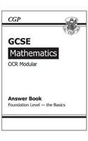 GCSE Maths OCR A (Modular) Answers (for Workbook) - Foundation the Basics